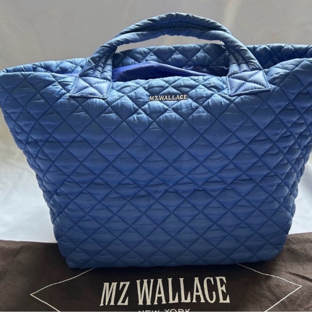 MZ Wallace Quilted Tote in Vibrant Blue